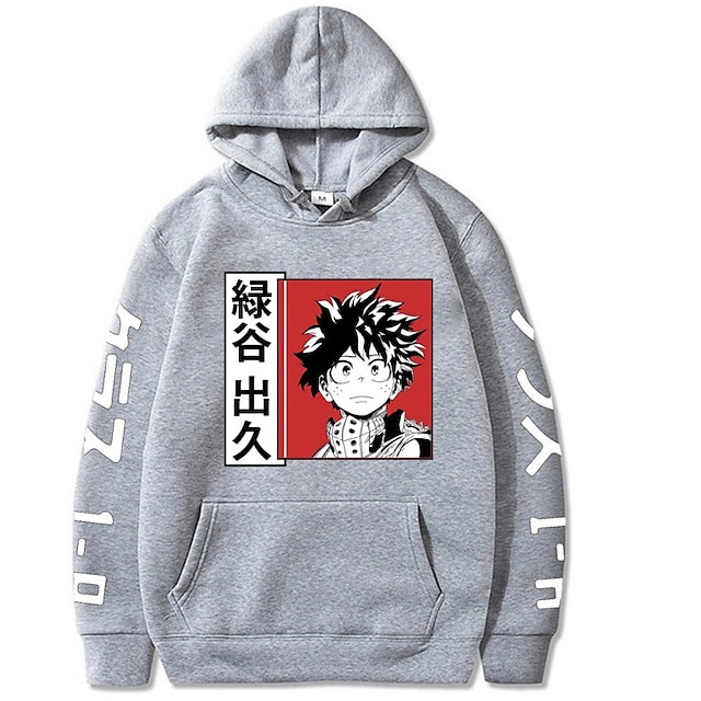 Toys & Hobbies Cosplay & Costumes | Inspired by My Hero Academia Boko No Hero Midoriya Izuku Deku Hoodie Anime 100% Polyester An