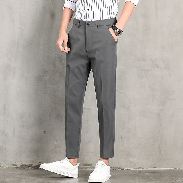 Hombre Moderno Pantalones Empresa Bolsillo Longitud total Pantalones Fiesta  Trabajo Microelástico Plano Media cintura Azul Piscina Negro Gris Gris  Oscuro 33 34 35 36 8888338 2022 – €64.65