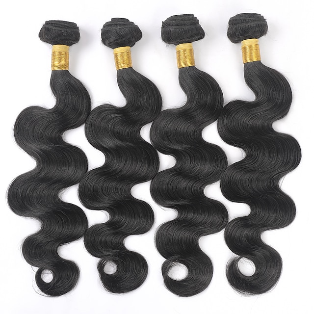 

Ishow Malaysian 4 Bundles Human Hair Weaves Body Wave Hair Bundles 100% Human Hair Weave Bundles Natural Color Non-Remy Hair Extensions Buy 4 Bundles