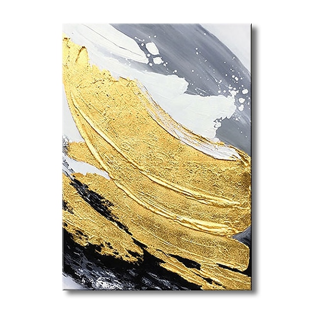 Home & Garden Wall Art | Oil Painting Hand Painted Modern Nordic style Abstract Gold Wall Art Home Room Decoration Rolled Canvas