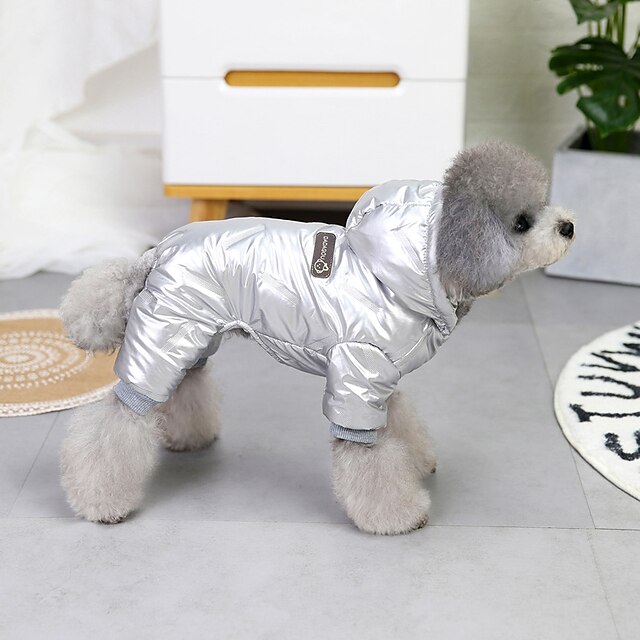  Cachorros Gatos Casacos Jaqueta Moda Casual Inverno Prova-de-Água Quente Respirável Macio Lavável Ao ar livre Casual / Diário Roupas para cães for Bichon Frise Pomerânia Animais de Pequeno Porte