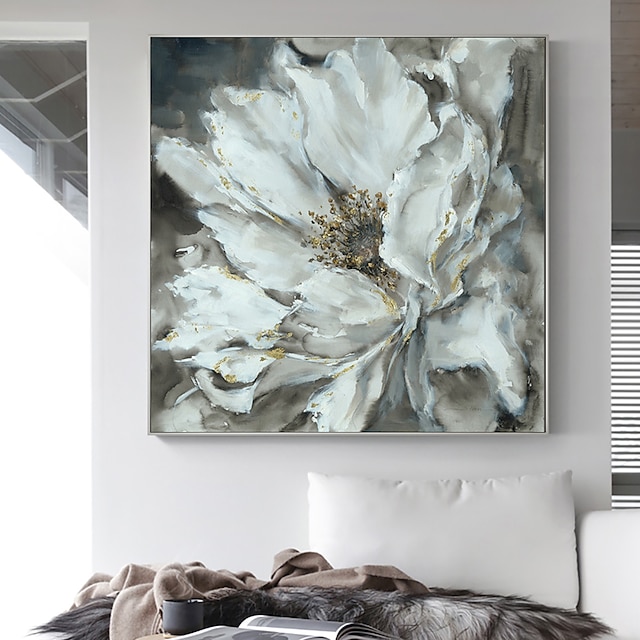  pittura a olio dipinta a mano moderna fiori astratti wall art home room decorazione tela arrotolata senza cornice non stirata