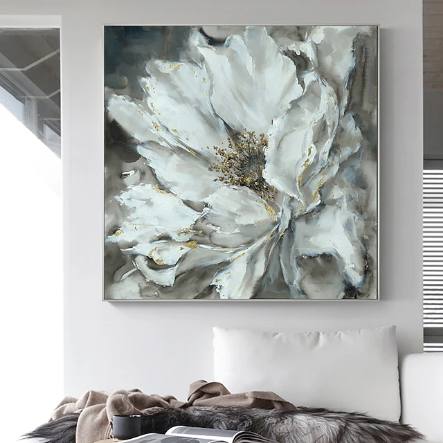 Oil Painting Hand Painted Modern Abstract Flowers Wall Art Home Room Decoration Rolled Canvas No Frame Unstretched 6