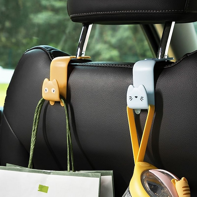 Auto Headrest Hanger for Clothes JOVELY Universal Premium Portable Car Coat Hanger Shirts Jackets Coats High-End Multi-Purpose Storage Car Interior Organizer Accessories Suits Hook for Bags