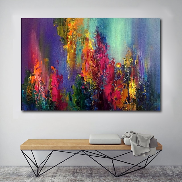 Home & Garden Wall Art | Wall Art Canvas Prints Painting Artwork Picture Abstract Knife PaintingBlue Landscape Home Decoration D