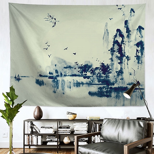 Home & Garden Home Decor | Chinese Style Wall Tapestry Art Decor Blanket Curtain Hanging Home Bedroom Living Room Decoration Pol