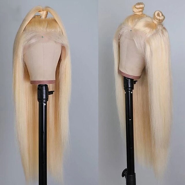 

200% 134 Lace 613 Honey Blonde Color Lace Front Human Hair Wigs for Women Transparent Brazilian Remy Straight Frontal Wig Human Hair