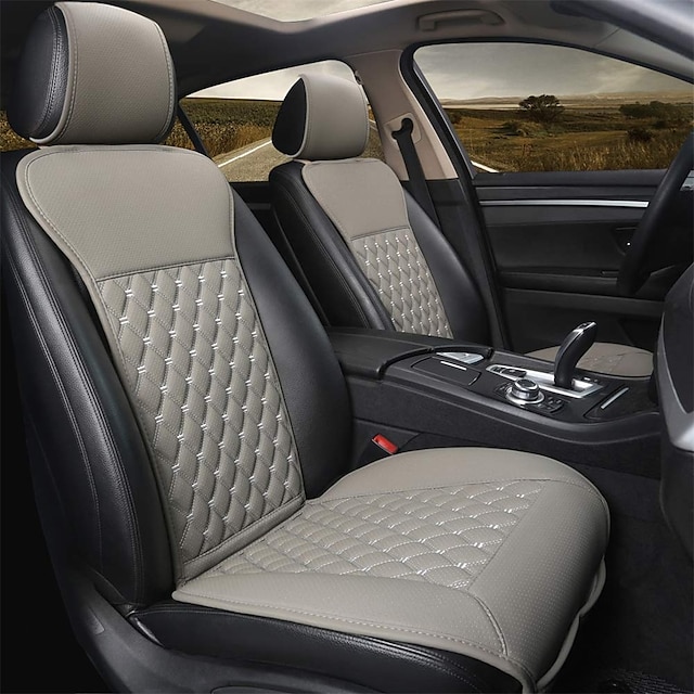  2 piezas Protector de asiento de coche para Asientos delanteros Suave Cómodo Fácil de Instalar para