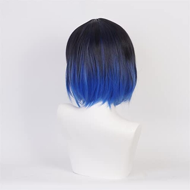 Beauty & Hair Wigs & Hair Pieces | Anime Cosplay Wigs Blue Gradient Women Men Kid Japanese Anime Halloween Costume Party Synthet