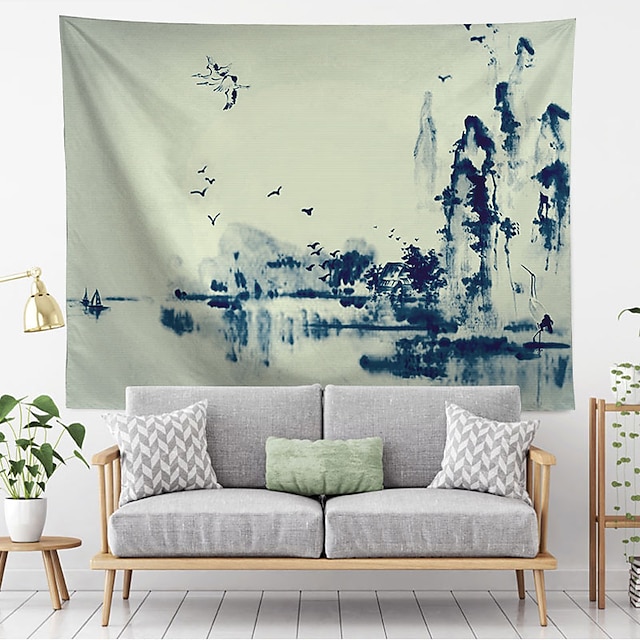 Home & Garden Home Decor | Chinese Style Wall Tapestry Art Decor Blanket Curtain Hanging Home Bedroom Living Room Decoration Pol