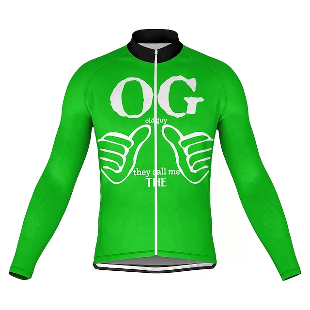 21Grams® Bărbați Manșon Lung Jersey de ciclism Spandex Poliester Verde Rosu Bicicletă Topuri Ciclism montan Ciclism stradal Respirabil Uscare rapidă Confortabil la umezeală Sport Îmbrăcăminte