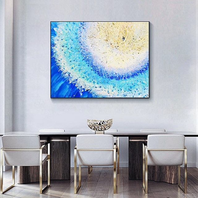 Home & Garden Wall Art | Oil Painting Handmade Hand Painted Wall Art Abstract Plant FloralBlue SunflowerHome Decoration Decor St