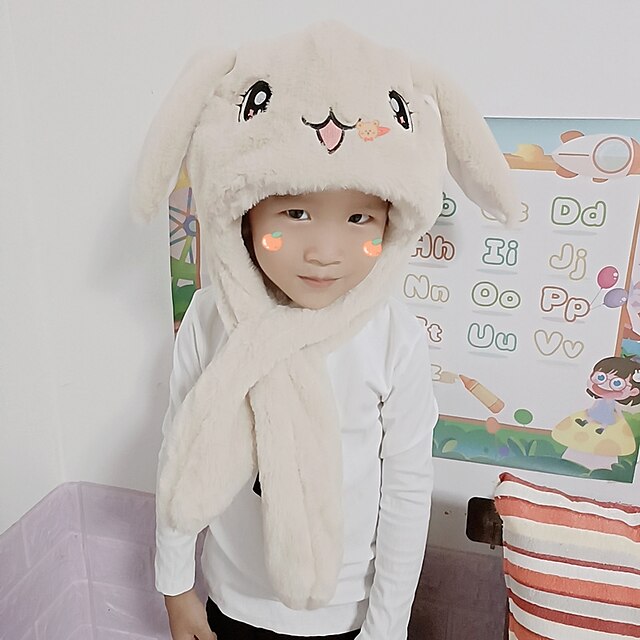 Toys & Hobbies Cosplay & Costumes | Kids Hat Rabbit Bunny Onesie Pajamas Polar Fleece Pink / Green / White Cosplay For Boys and 