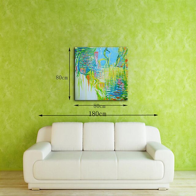 Home & Garden Wall Art | Oil Painting Handmade Hand Painted Wall Art Mintura Modern BeachLandscape Picture For Home Decoration D