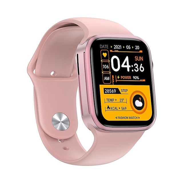  H50 Slimme horloge 1.75 inch(es) Smart horloge Bluetooth Stappenteller Fitnesstracker Activiteitentracker Compatibel met: Android iOS Dames Heren Handsfree bellen Berichtherinnering Stappenteller IP