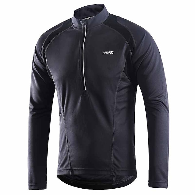 Santic Maillot Cyclisme Homme Manches Longues - Respirant, Séchage Rapide, Poches Arrière - Idéal Routes Et Ville