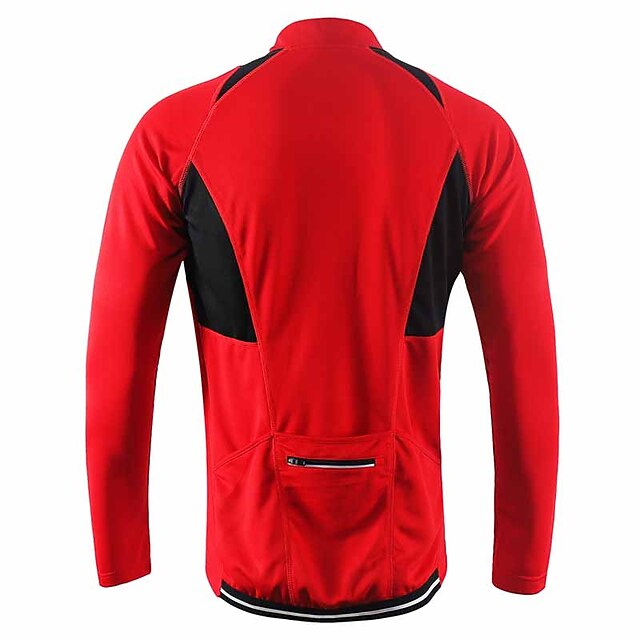 Arsuxeo Men's Long Sleeve Cycling Jersey Downhill Jersey 4 pockets