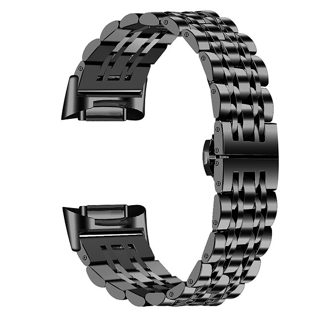  1 pcs Smartwatch bånd til Fitbit Opladning 5 Fitbit Charge 5 Rustfrit stål Smartwatch Rem Forretningsbånd Udskiftning Armbånd