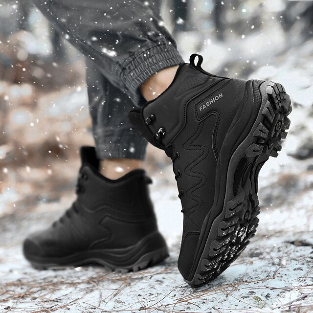 Hombre Botas Botas de nieve Británico Diario Cuero Botines / Hasta el  Tobillo Negro Marrón Otoño Invierno 8900775 2022 – $69.02