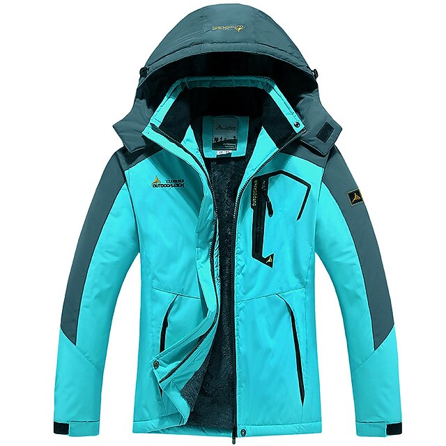 Men's Ski Jacket Gorpcore Softshell Fleece Jacket Waterproof Rain ...
