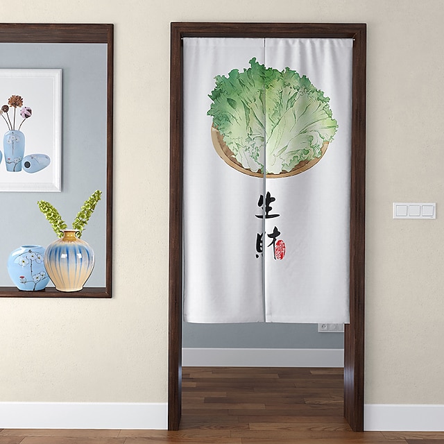 Home & Garden Home Decor | Door Tapestry Chinese Style ZEN Door Curtain Entrance Partition Curtain Half Curtain Fabric Curtain C