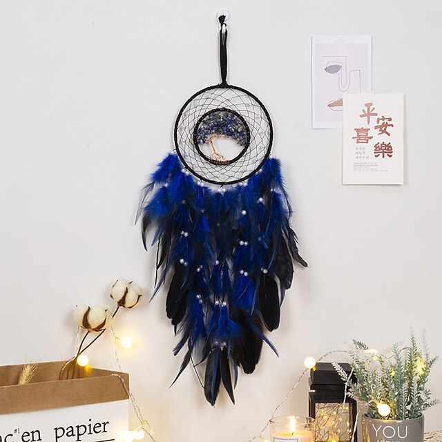 Dream Catcher Creative Natural Broken Tree Of Life Feather High-endHome Ornaments Dreamcatcher home Decor