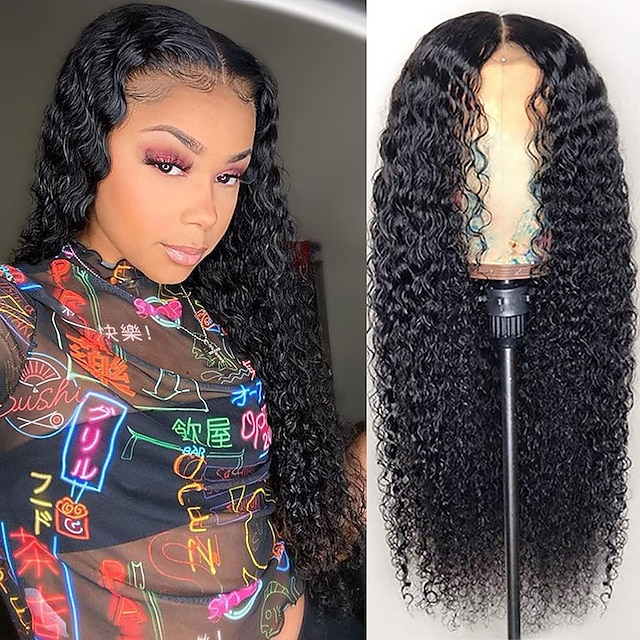 pre plucked kinky curly wig