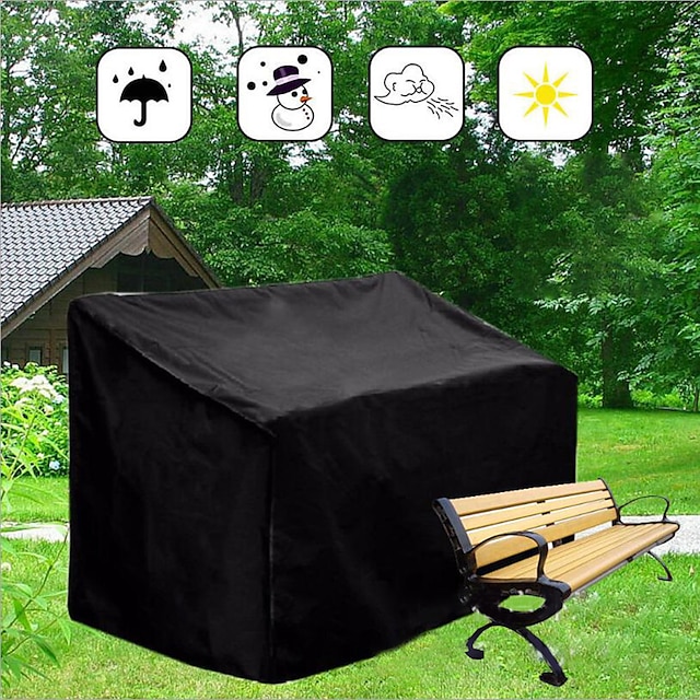 210D Outdoor Bench Dust Covers for Winter,Outdoor Furniture Cover Bench Seat Rain Cover