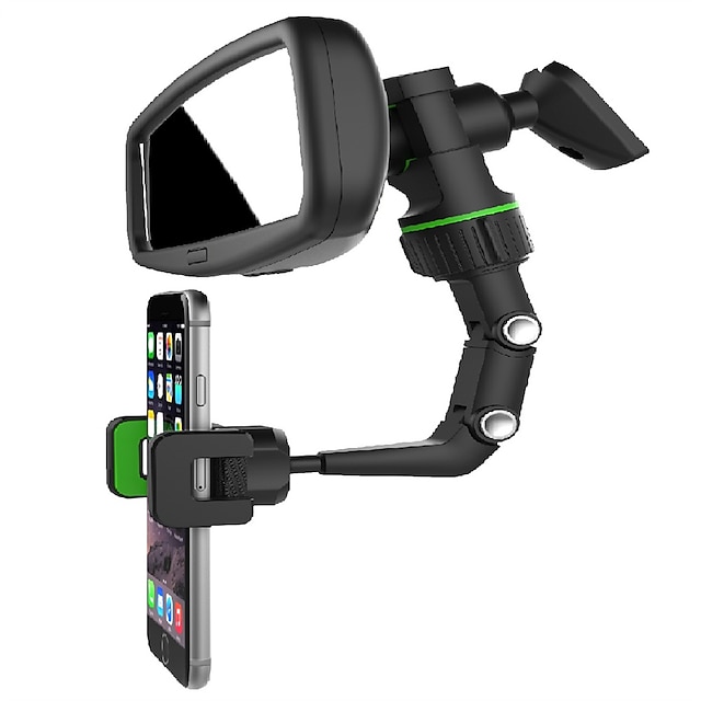 Rearview Mirror Phone Holder Universal 360 Degrees Rotating Car Phone