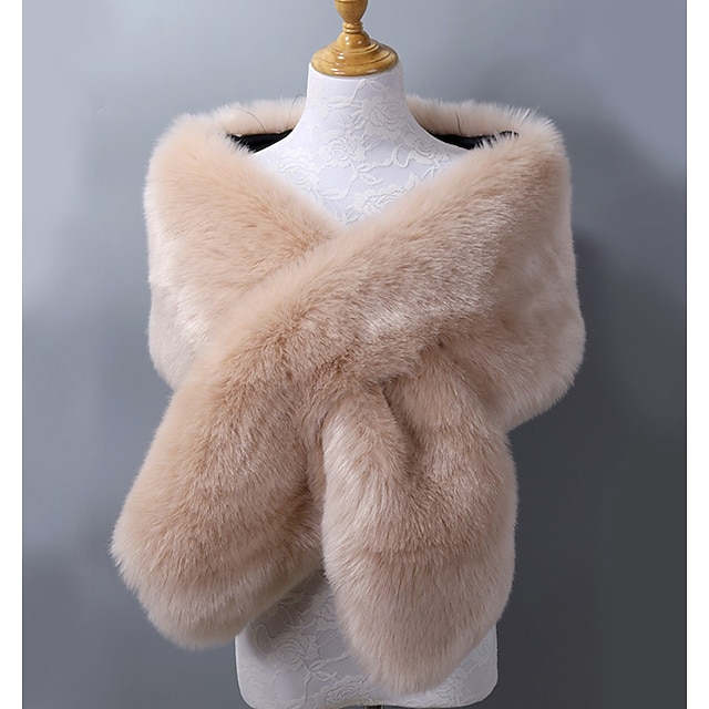 1920s faux fur shawl