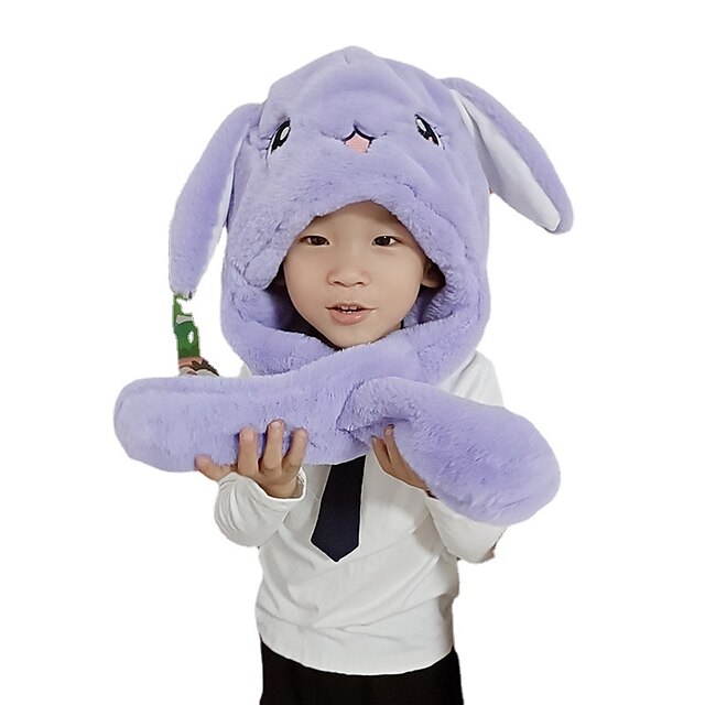 Toys & Hobbies Cosplay & Costumes | Kids Hat Rabbit Bunny Onesie Pajamas Polar Fleece Pink / Green / White Cosplay For Boys and 