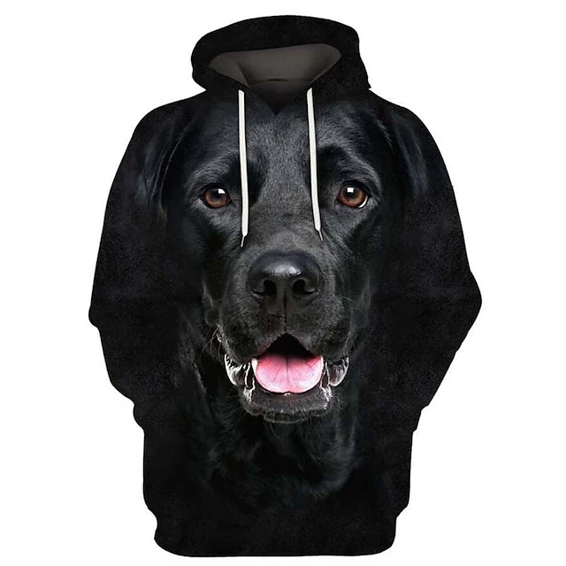 Men's Dog Graphic Prints Hoodie Hoodies Sweatshirt Sportswear Casual Long Sleeve Hooded Casual Daily Sports 1 2 Print Front Pocket Spring & Fall Designer 8