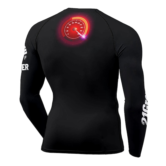 Sports & Outdoors Running, Jogging & Walking | 21Grams® Mens Long Sleeve Compression Shirt Running Shirt Top Athletic Athleisure