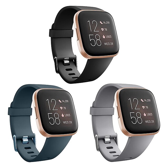 Fastener Ring Fitbit Versa Holder Band Strap For Fitbit Versa Lite