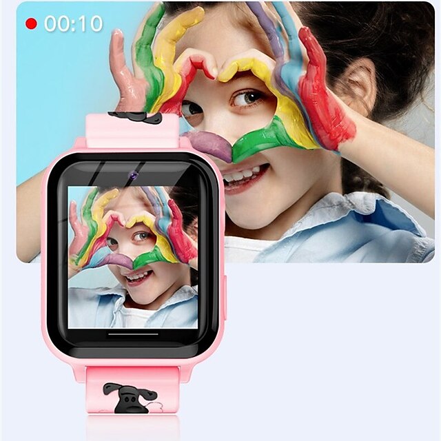  A2 שעון חכם 1.54 אִינְטשׁ שעון חכם לילדים מד צעדים מזכיר שיחות שעון מעורר מותאם ל אנדרואיד iOS ילדים GPS המתנה ארוכה Anti-האבוד מארז שעון 42 מ