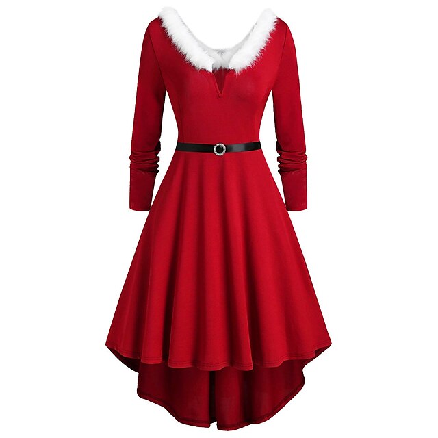 Santa Claus Christmas Dress Fancy Christmas Dress Women's 1950s ...