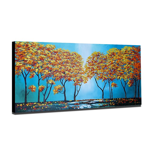 Home & Garden Wall Art | Oil Painting Handmade Hand Painted Wall Art Mintura Modern Abstract Tree Flower Landscape Picture Home 