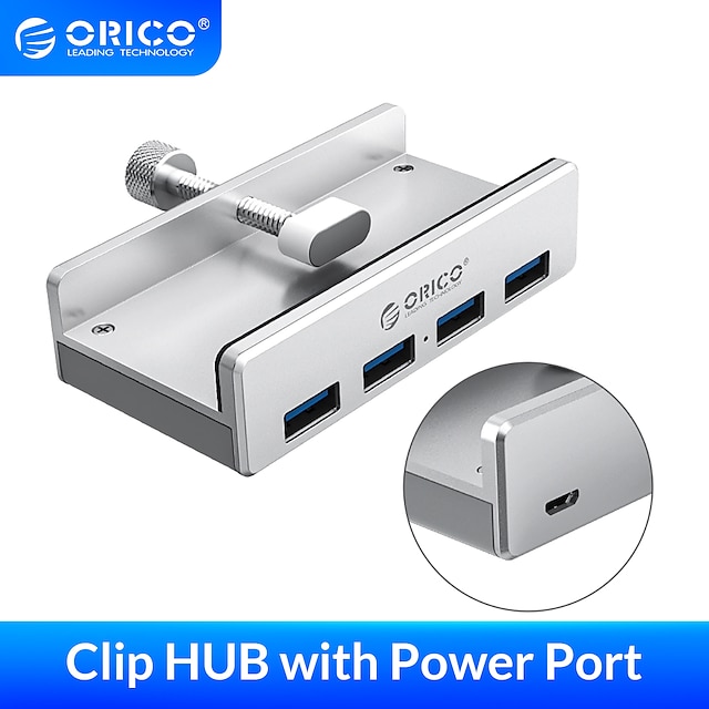  ORICO USB 3.0 Naben 4 Häfen 4-IN-1 LED-Anzeige USB-Hub mit USB 3.0 Stromversorgung Für Laptop PC Tablet PC