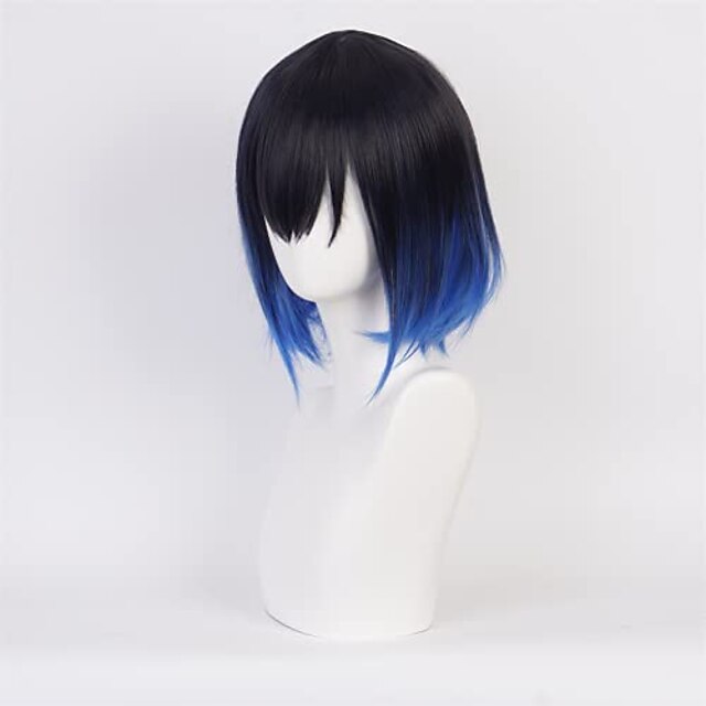 Beauty & Hair Wigs & Hair Pieces | Anime Cosplay Wigs Blue Gradient Women Men Kid Japanese Anime Halloween Costume Party Synthet