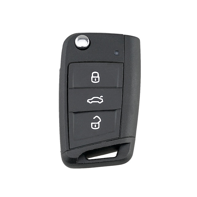  Ersatz Keyless Entry Fernbedienung Schlüsselanhänger Clicker Transmitter 3 Taste für Skoda Octavia Volkswagen Golf Mk 7 Seat Leon Fabia Arona