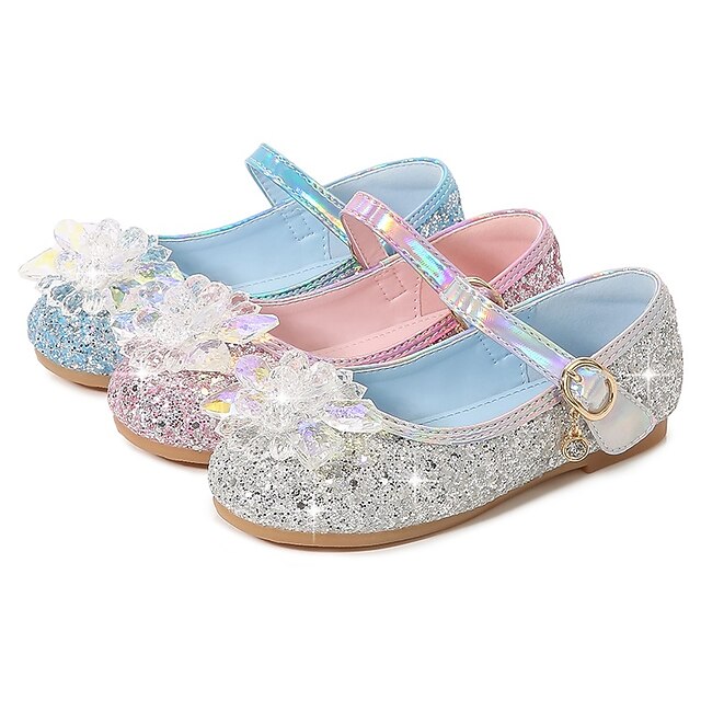 Girls' Flats Daily Glitters Dress Shoes Lolita PU Breathability Non-slipping Princess Shoes main image 1