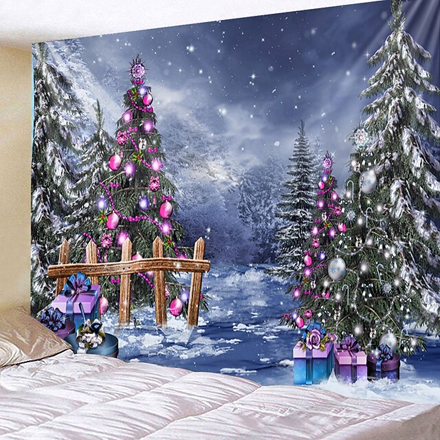 Home & Garden Home Decor | Christmas Santa Claus Holiday Party Wall Tapestry Art Decor Blanket Curtain Picnic Tablecloth Hanging