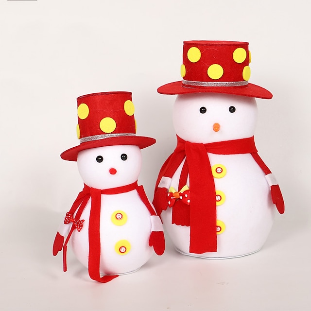 Home & Garden Home Decor | Christmas Decorations Cute Snowman Doll Set Small Christmas Gift Desktop Decoration Pendant 28/36cm -