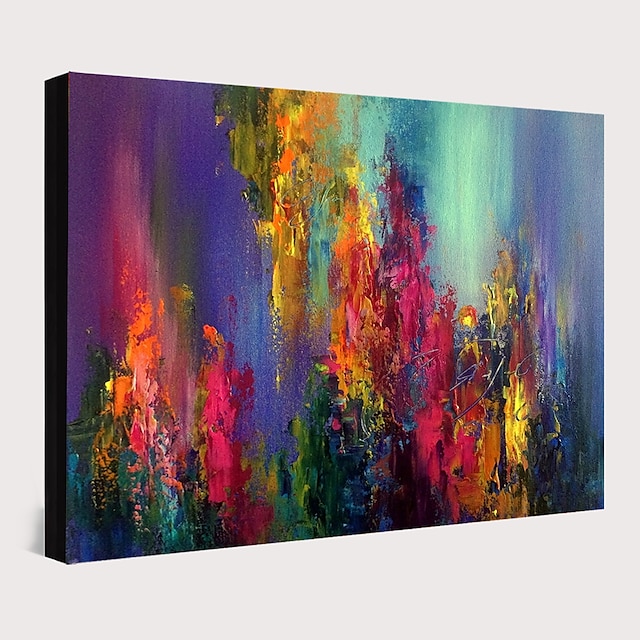 Home & Garden Wall Art | Wall Art Canvas Prints Painting Artwork Picture Abstract Knife PaintingBlue Landscape Home Decoration D