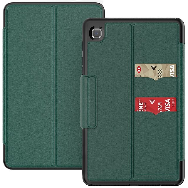 

Tablet Case Cover For Samsung Galaxy Tab S7 Plus FE A8 A7 Lite S6 Lite 2021 2020 Card Holder Shockproof Dustproof Solid Colored PU Leather TPU PC