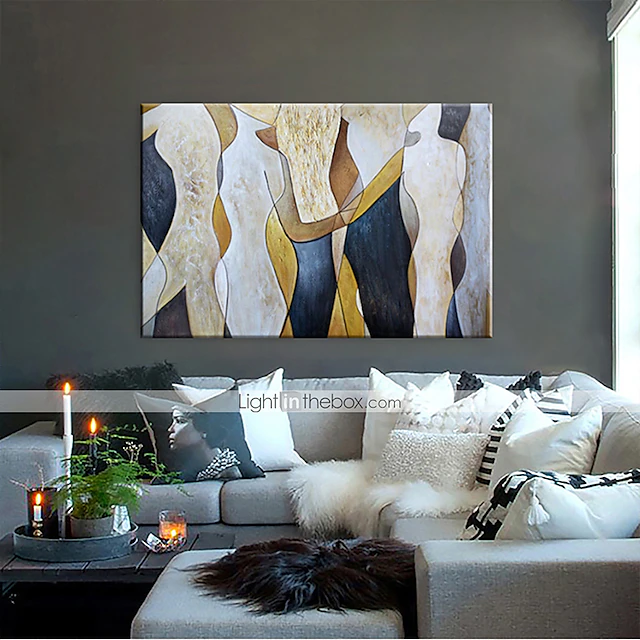 Handmade Oil Painting Canvas Wall Art Decoration Body Art Abstract ...