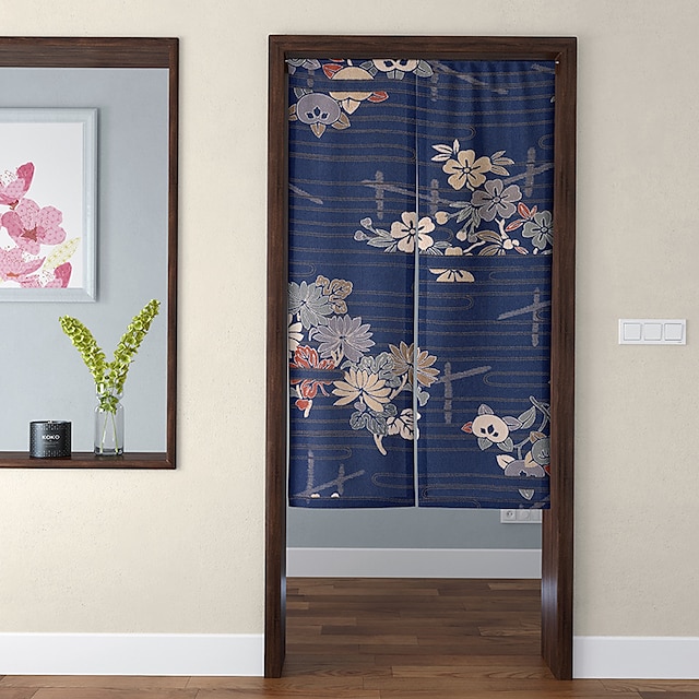 Home & Garden Home Decor | Japanese Style Door Curtain Entrance Partition Half Curtain Fabric Curtain Living Room Bed Room Kitch