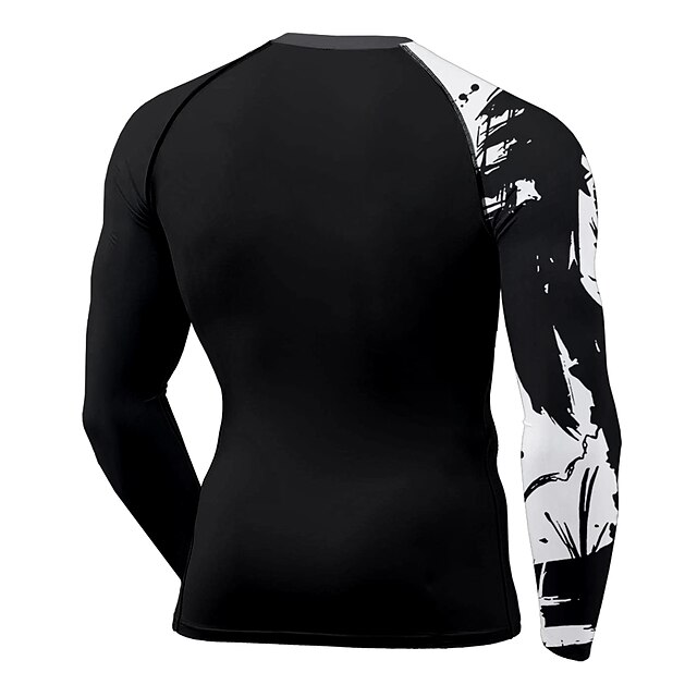 Sports & Outdoors Running, Jogging & Walking | 21Grams Mens Long Sleeve Compression Shirt Running Shirt Top Athletic Athleisure 