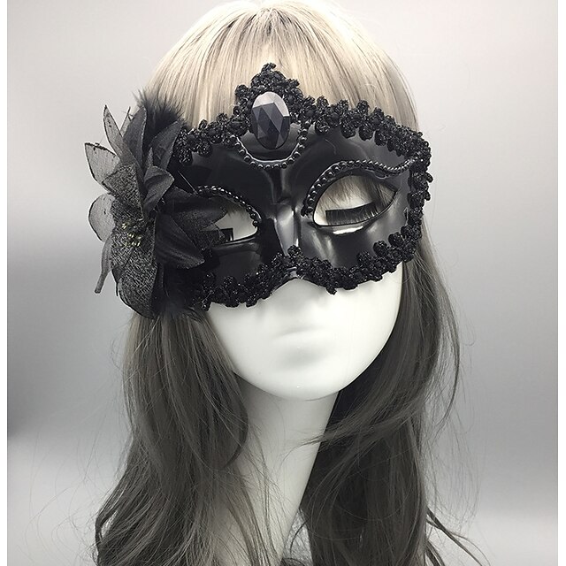 Goddess / Sexy Lady Halloween Props / Holiday Jewelry Adults' Christmas Women's White / Golden / Silver Plastics / Lace Cosplay Accessories Masquerade Costumes / Eye Mask / Eye Mask 6