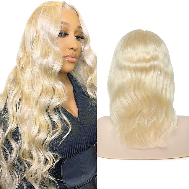 

200% 134 Lace 613 Blonde Body Wave Lace Front Wig Human Hair Pre Plucked Blonde Lace Front Wig Human Hair 13x4 Blonde Lace Front Wig with Baby Hair for Black Women Body Wave Wig